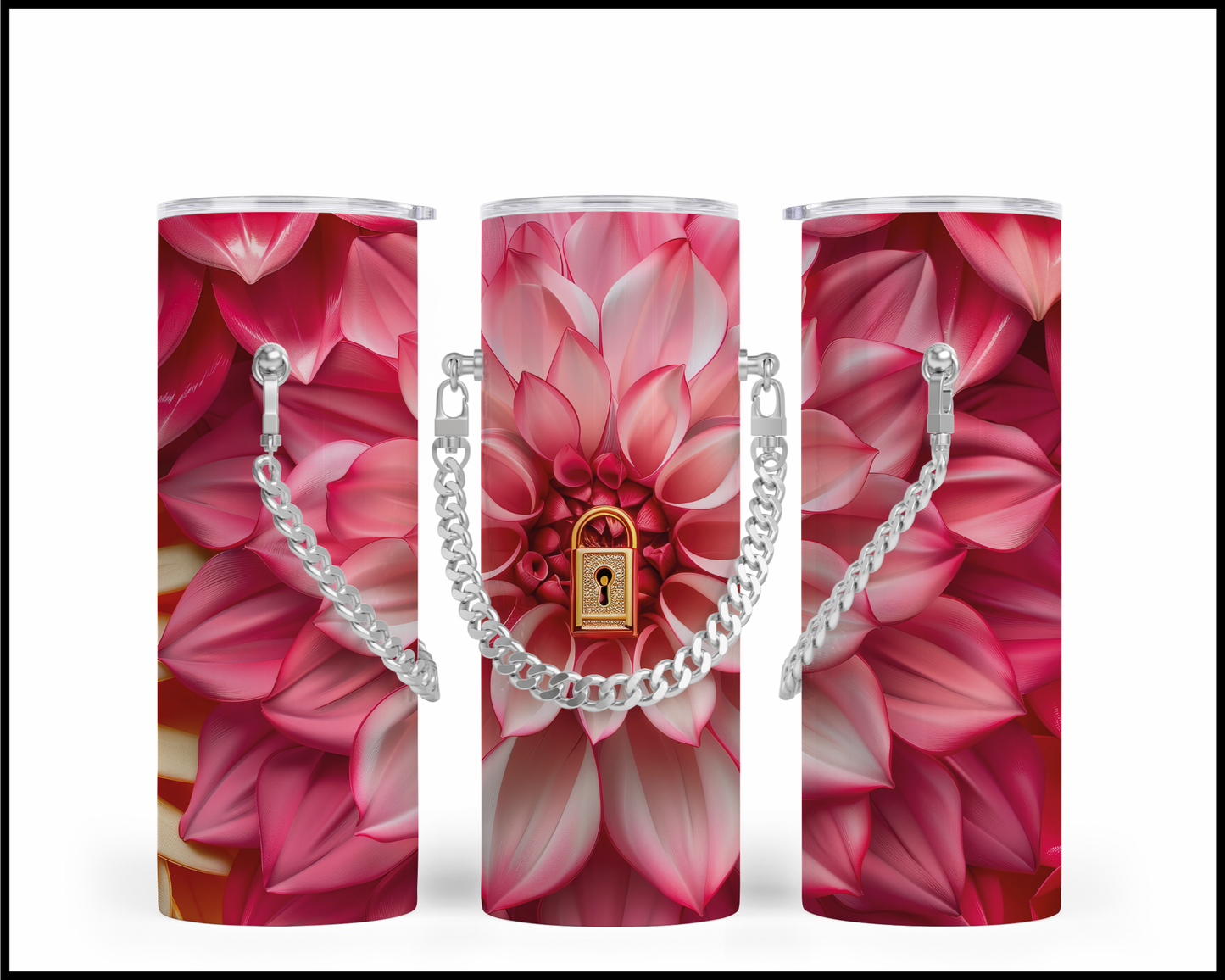 Designer Handbag Inspired Chain Tumbler (120)