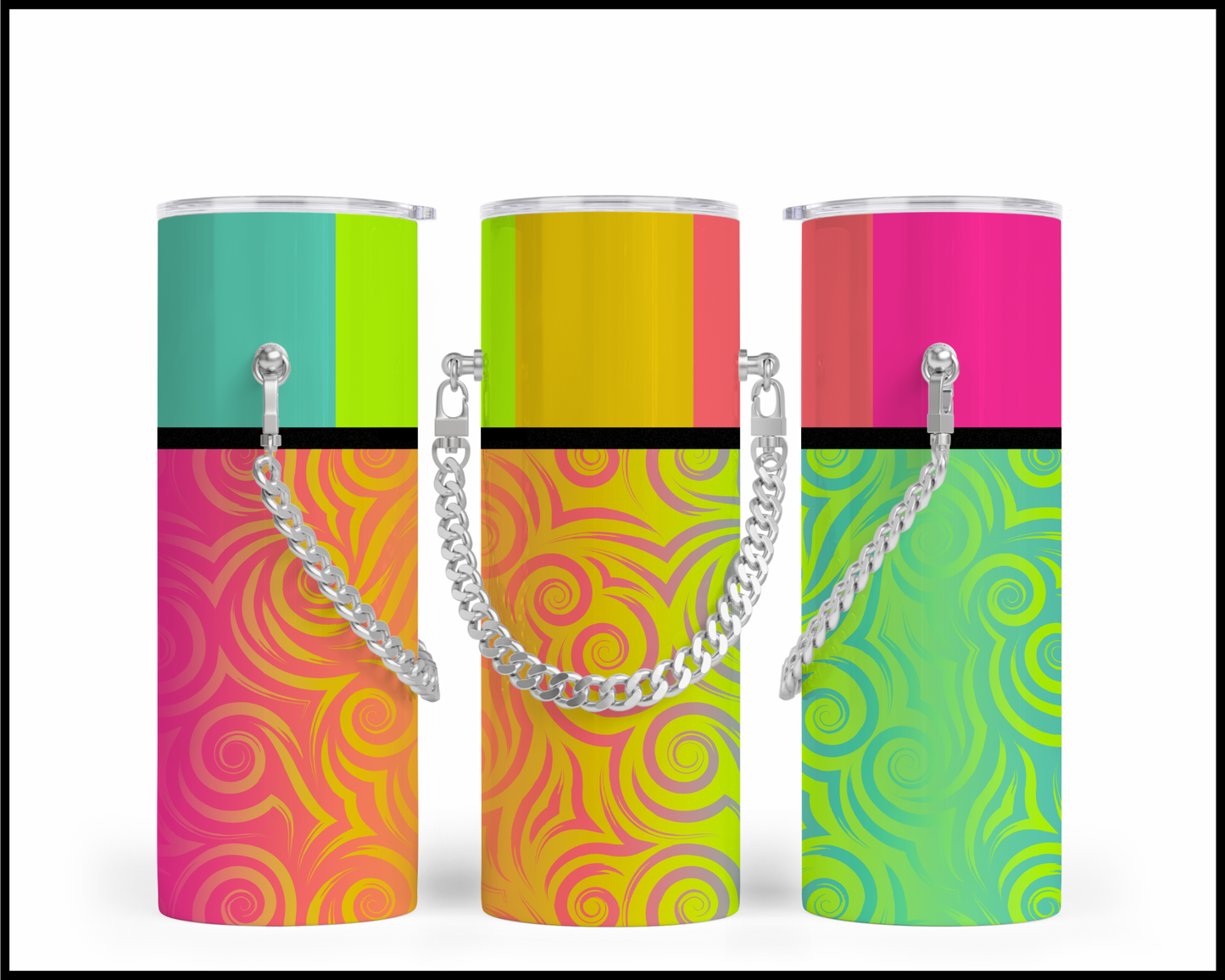 Designer Handbag Inspired Chain Tumbler (306)