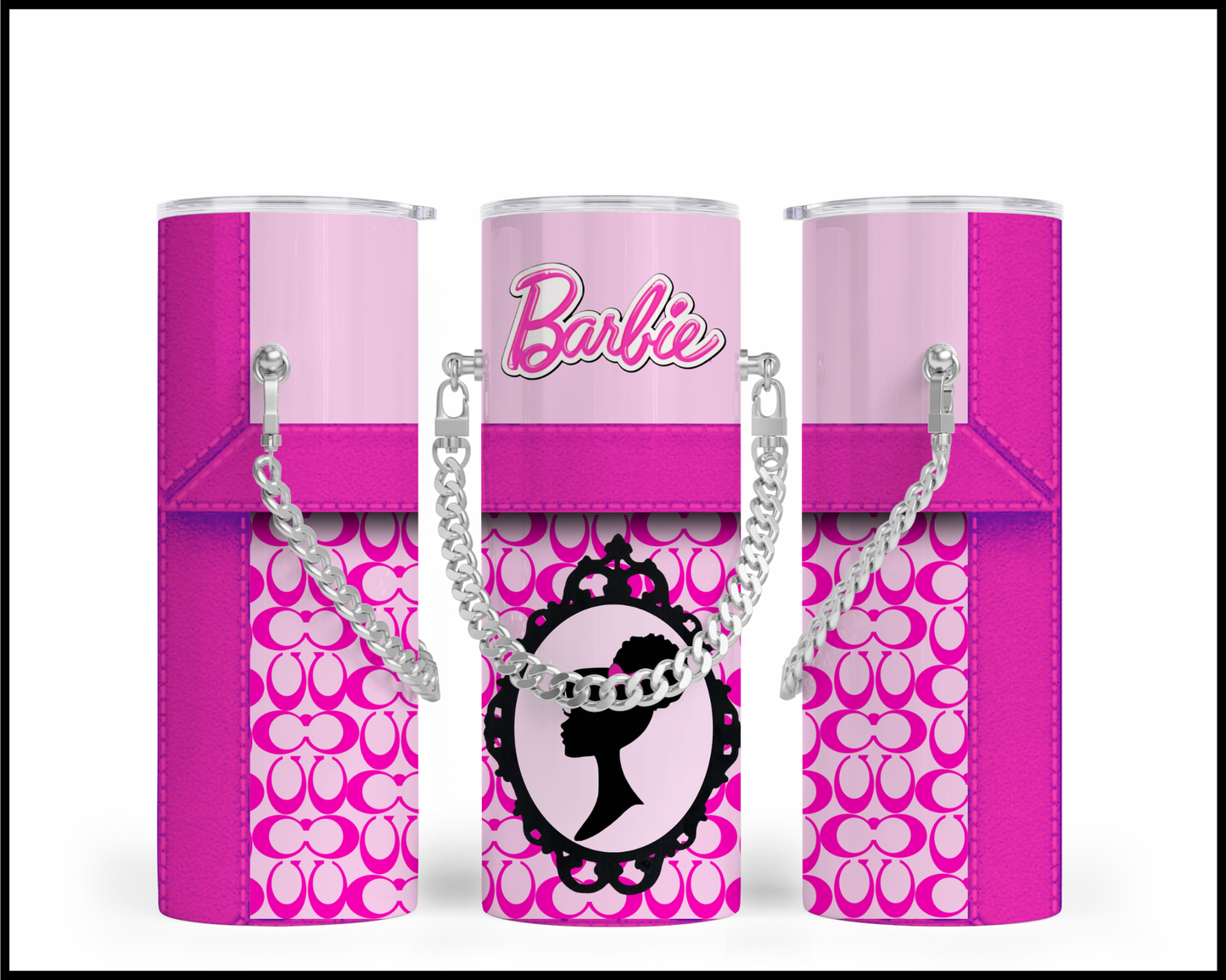 Designer Handbag Inspired Chain Tumbler (169)