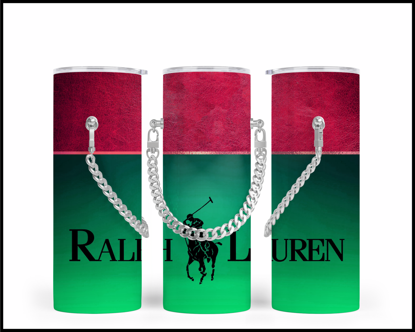 Designer Handbag Inspired Chain Tumbler (005)