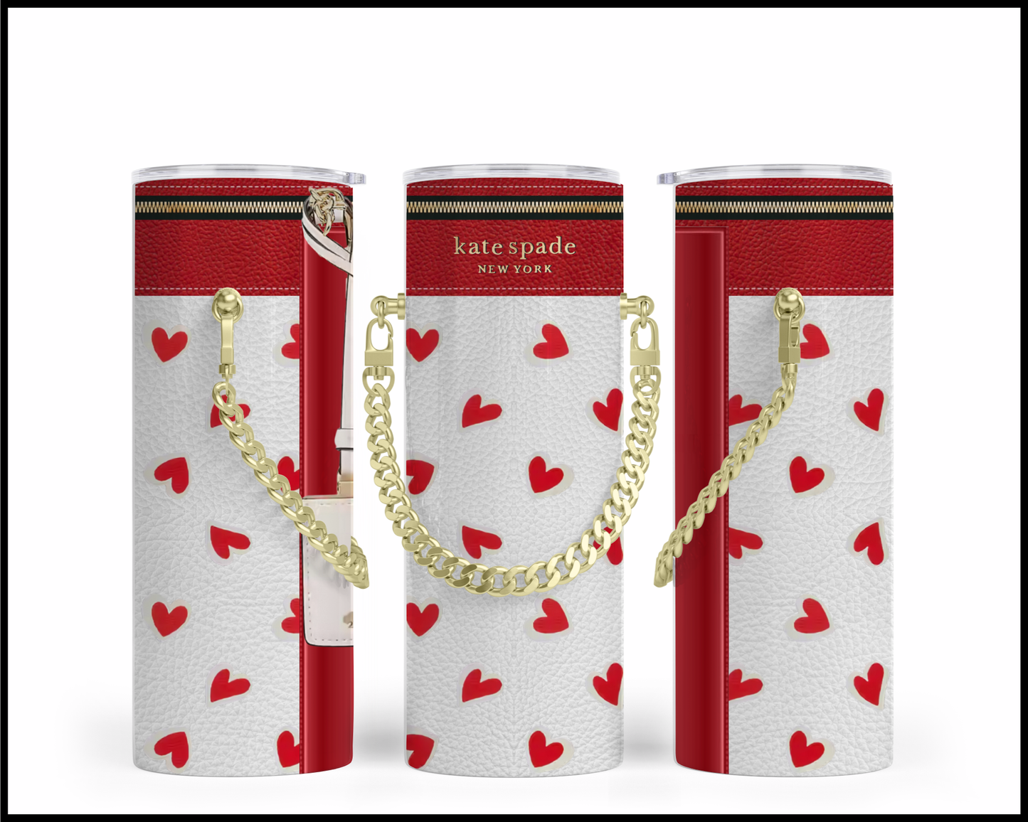 Designer Handbag Inspired Chain Tumbler (015)
