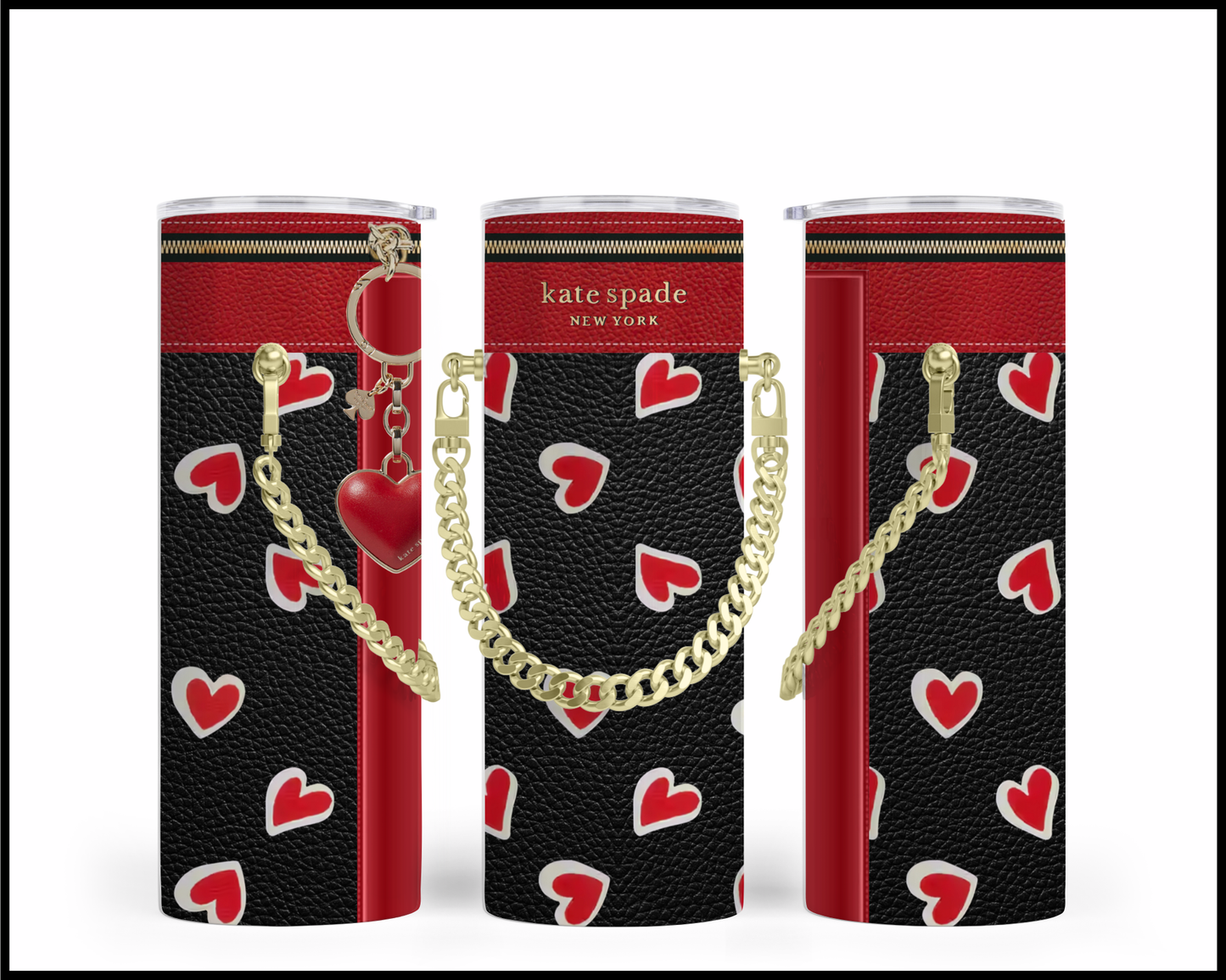 Designer Handbag Inspired Chain Tumbler (016)