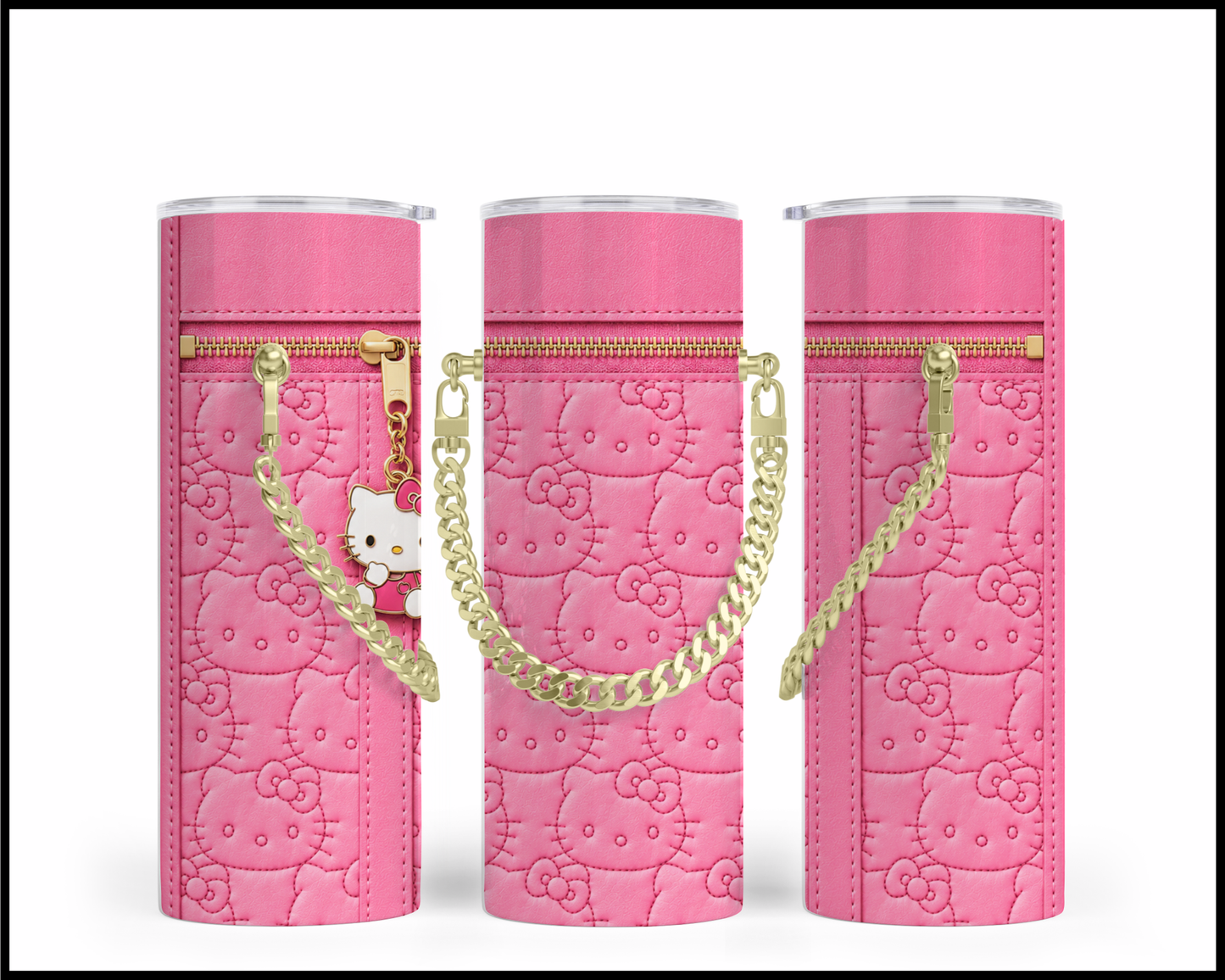 Designer Handbag Inspired Chain Tumbler (014)