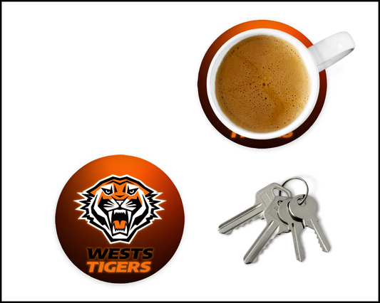 West Tigers Glass Coasters (004)