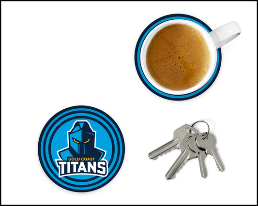 Gold Coast Titans Glass Coasters (002)
