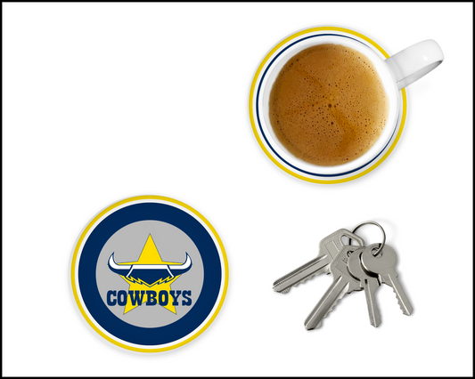 North Queensland Cowboys Glass Coasters (001)
