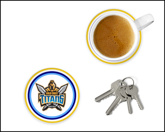 Gold Coast Titans Glass Coasters (003)