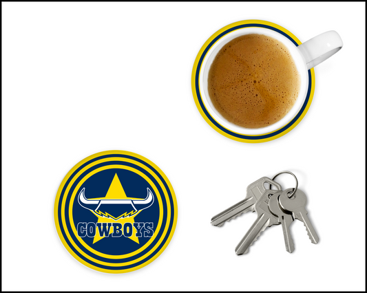 North Queensland Cowboys Glass Coasters (002)