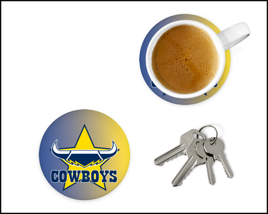 North Queensland Cowboys Glass Coasters (003)