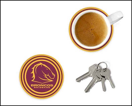 Brisbane Broncos Glass Coasters (002)