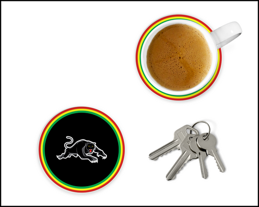 Penrith Panthers Glass Coasters (001)