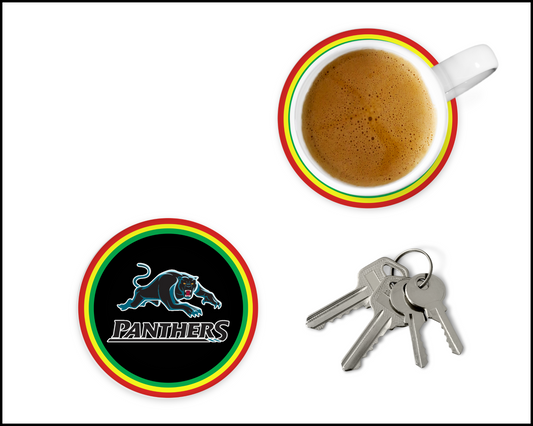 Penrith Panthers Glass Coasters (002)