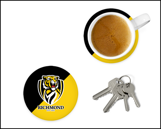 Richmond Tigers Glass Coasters (001)