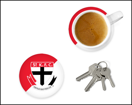 St Kilda Saints Glass Coasters (001)