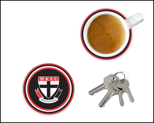 St Kilda Saints Glass Coasters (002)