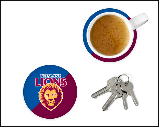 Brisbane Lions Glass Coasters (001)