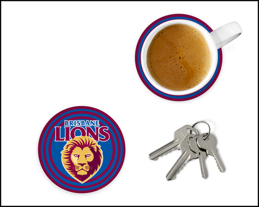 Brisbane Lions Glass Coasters (002)