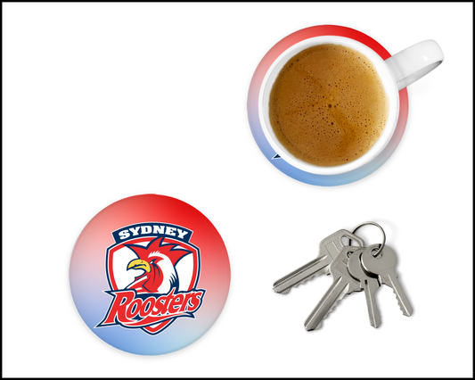 Sydney Roosters Glass Coasters (001)