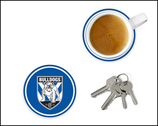 Canterbury Bulldogs Glass Coasters (001)