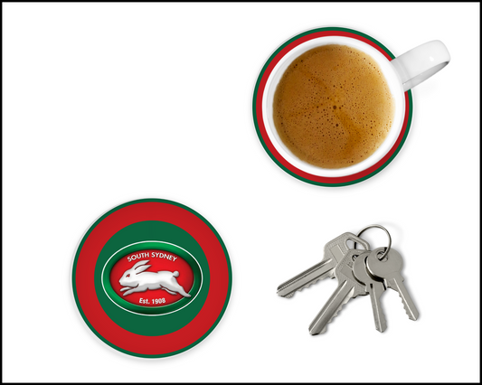 South Sydney Rabbitohs Glass Coasters (001)