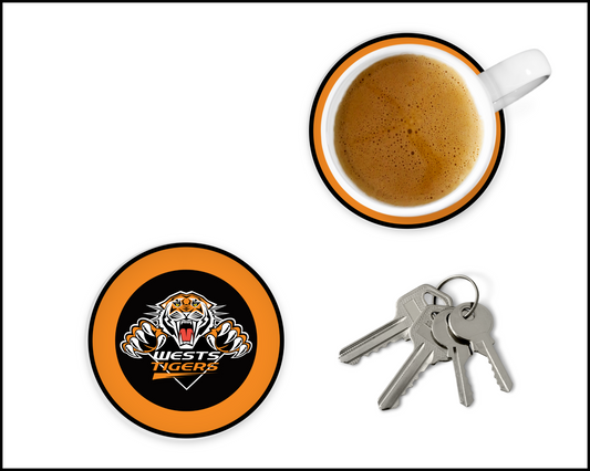 West Tigers Glass Coasters (001)