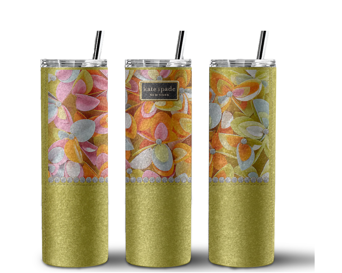 Katie Spade Handbag Inspired Tumbler (010)