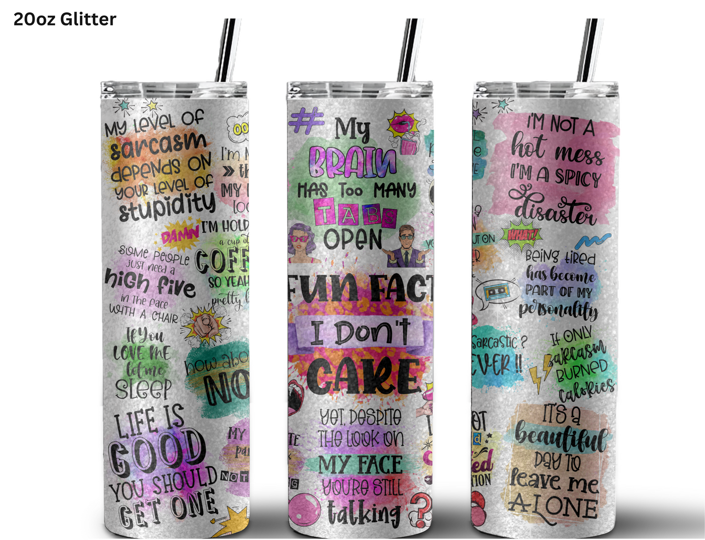 Fun Fact - I Don't Care Tumbler