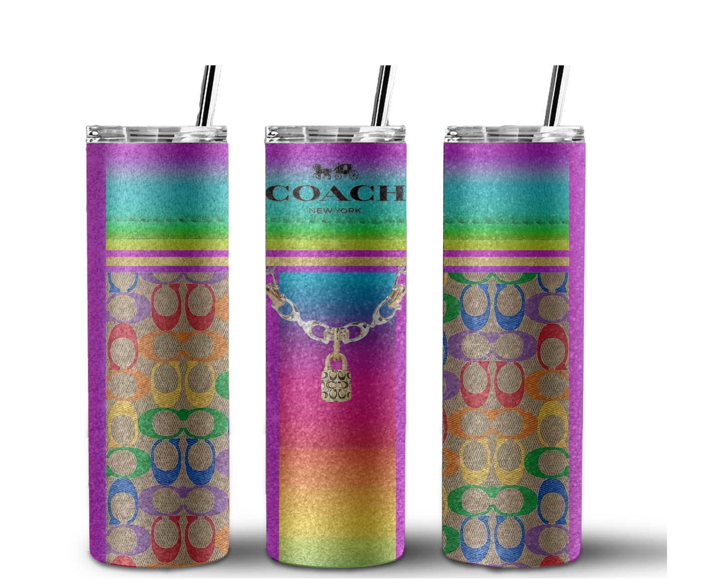 Coach Handbag Inspired Tumbler (055)