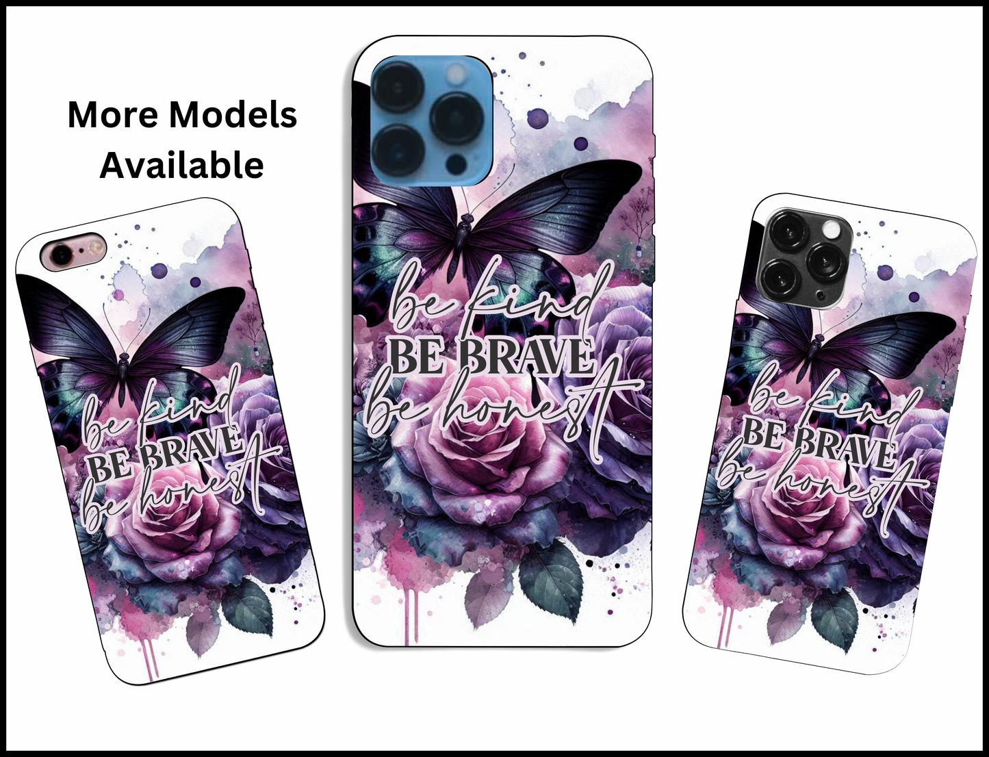Be Kind, Be Brave, Be Honest iPhone Case (100)