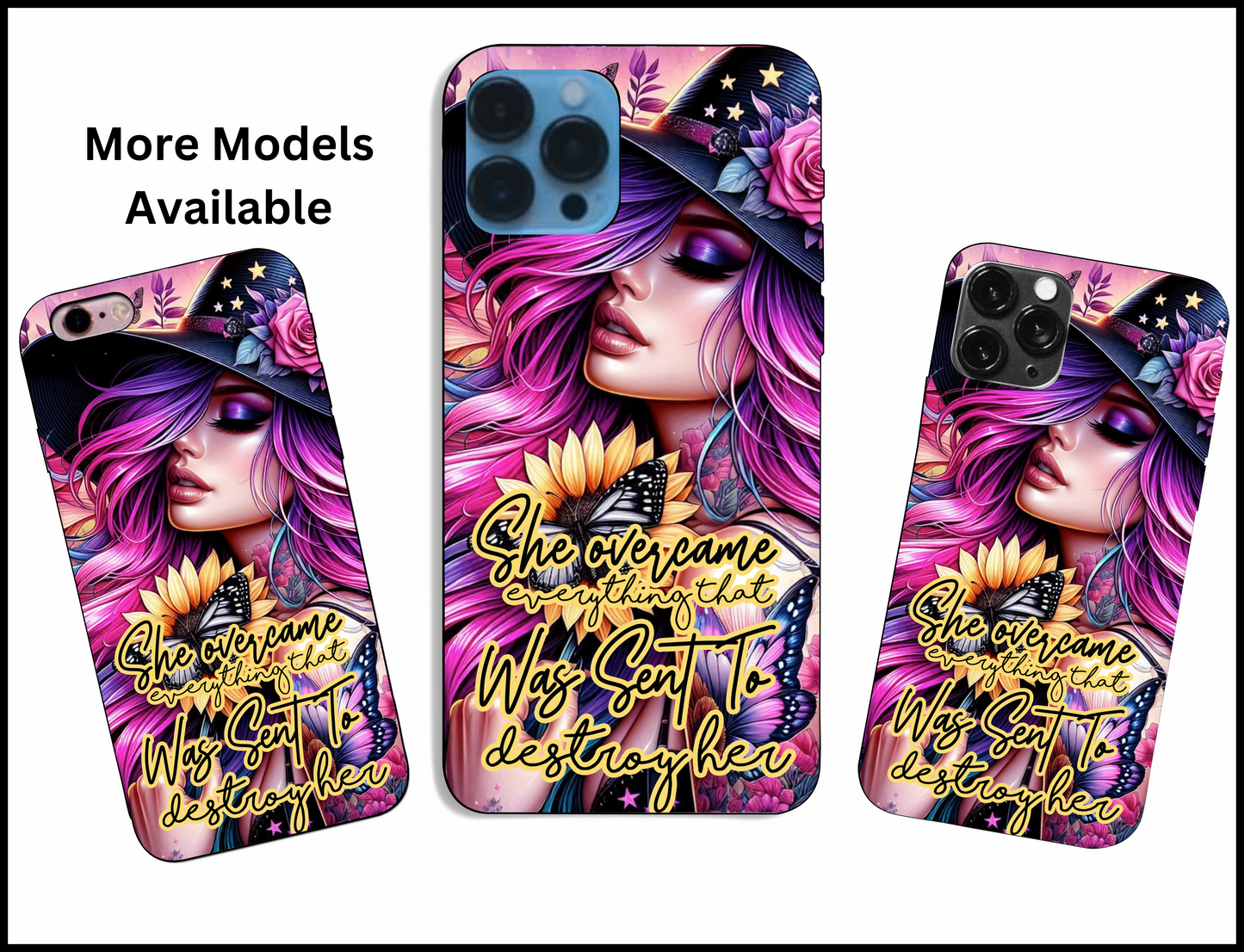 She Overcame Everything iPhone Case (042)