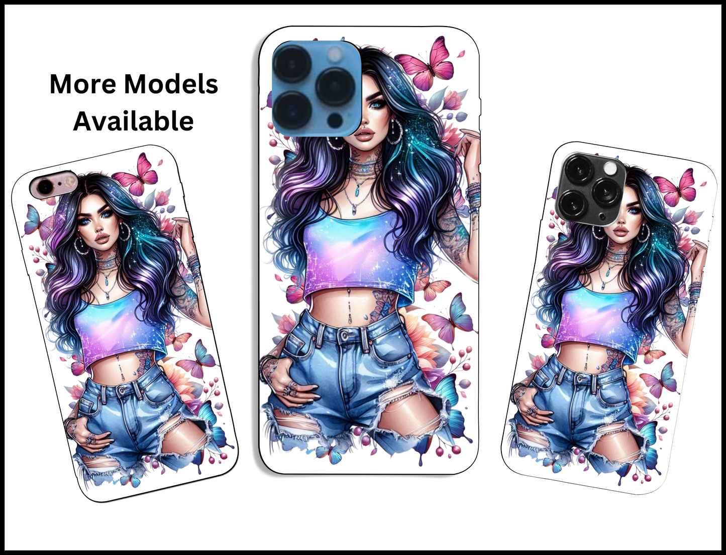 Butterfly Woman Phone Case (436)
