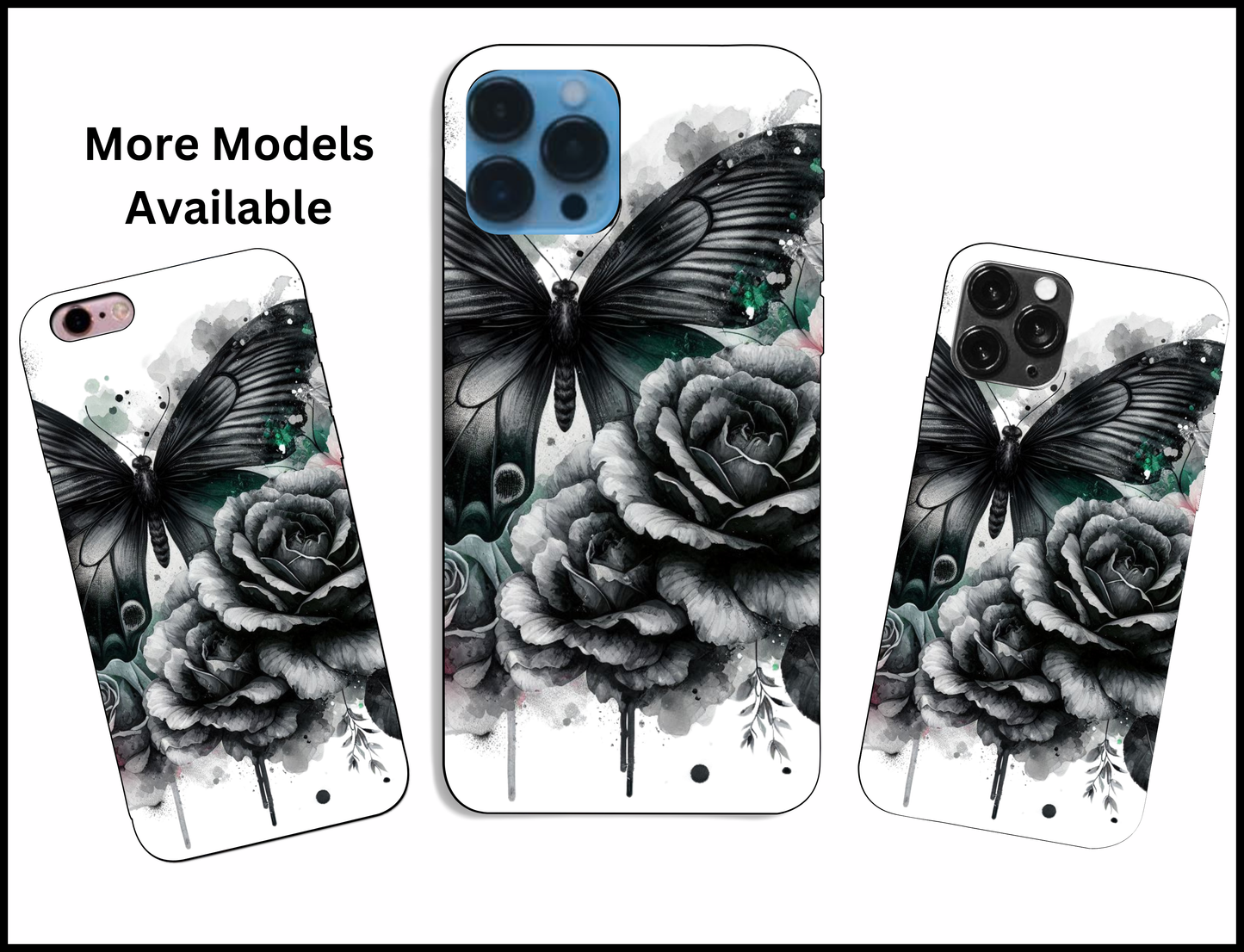 Butterfly Floral Phone Case (162)