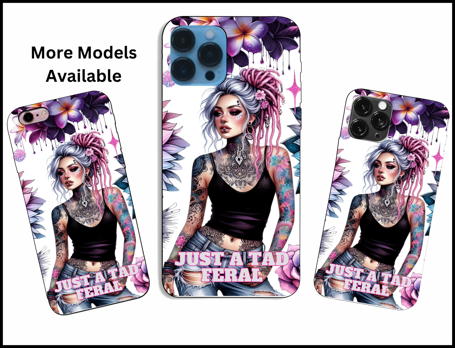 Just A Tad Feral iPhone Case (460)