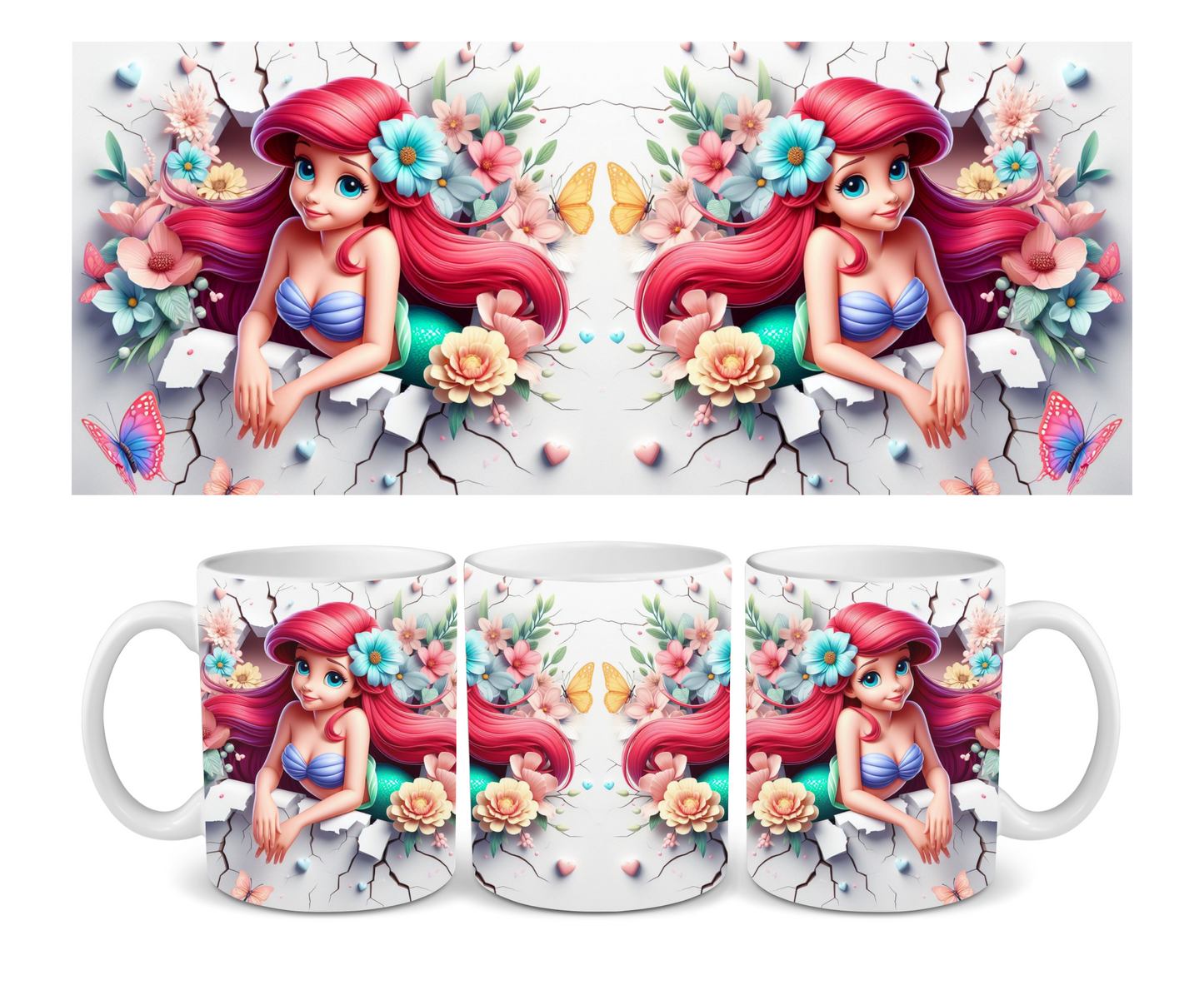Ariel Wall Break Ceramic Mug