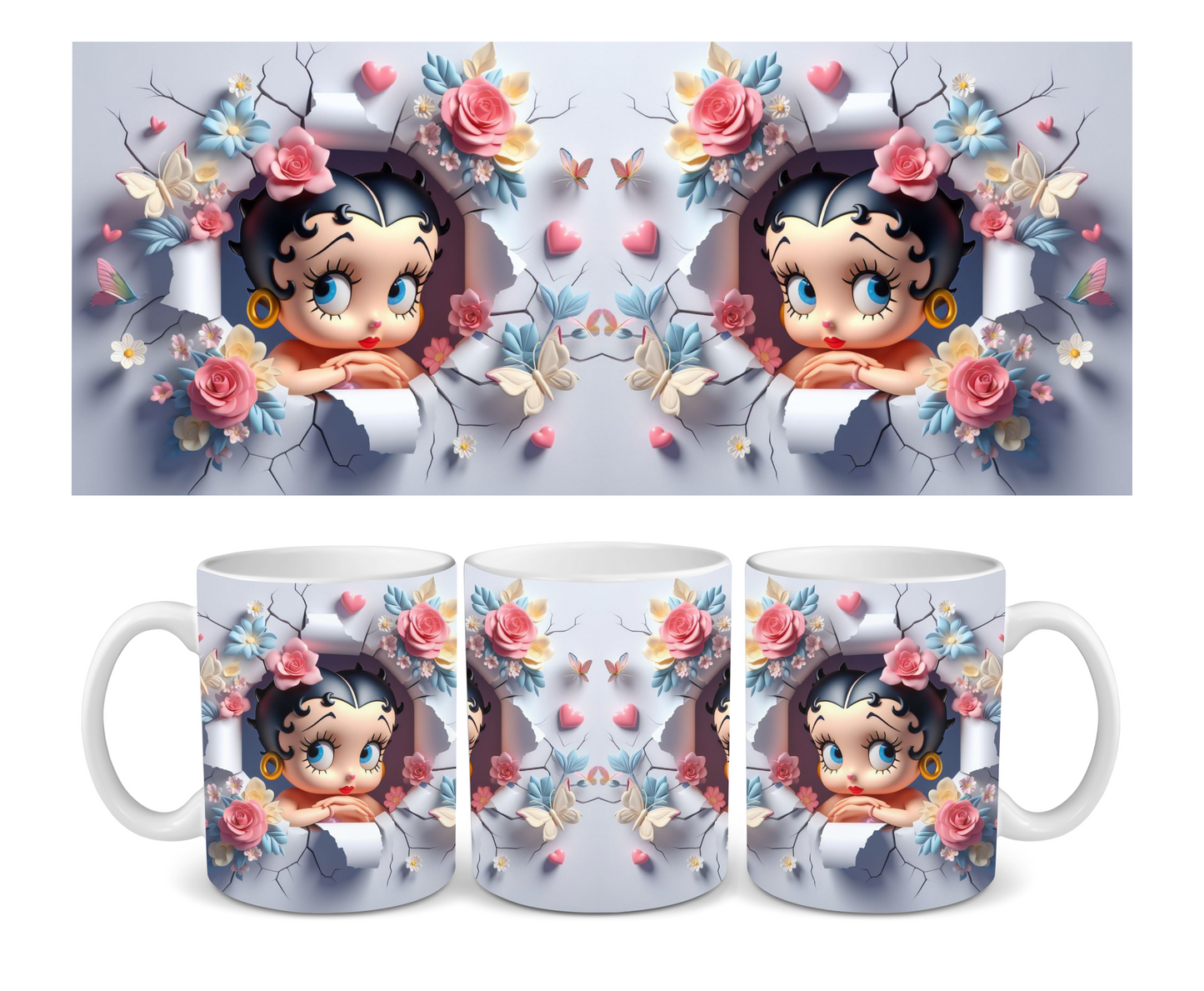 Betty Boop Wall Break Ceramic Mug