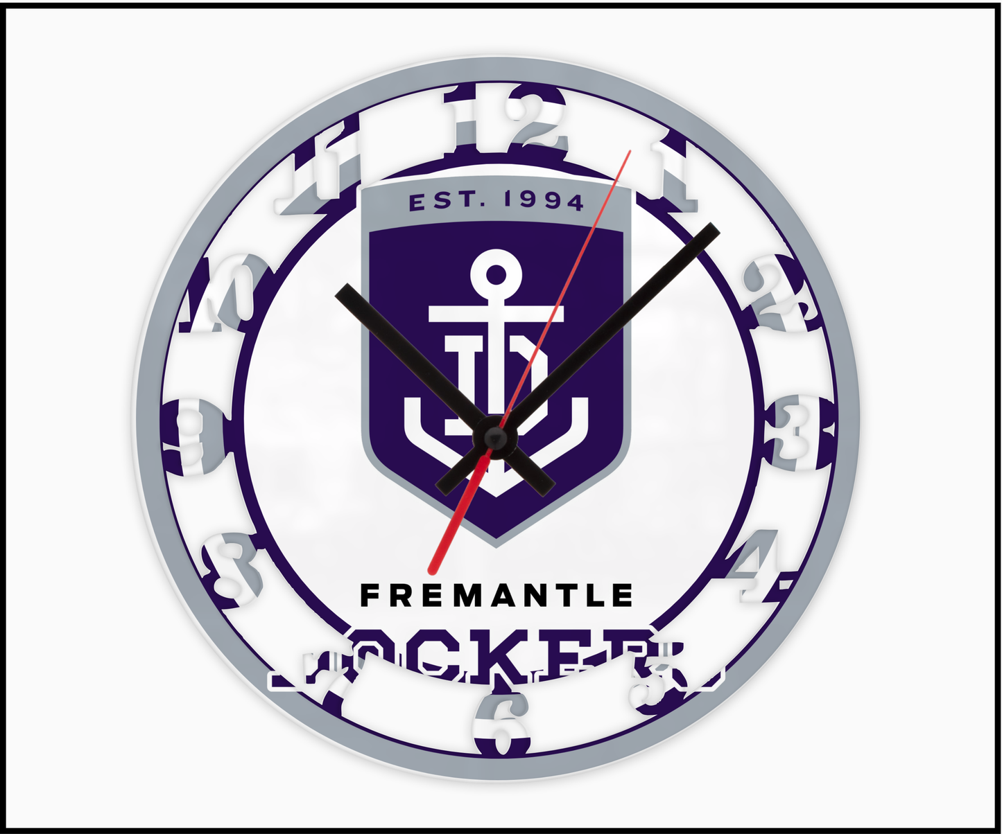 Freemantle 3D Numbered Clock (002)