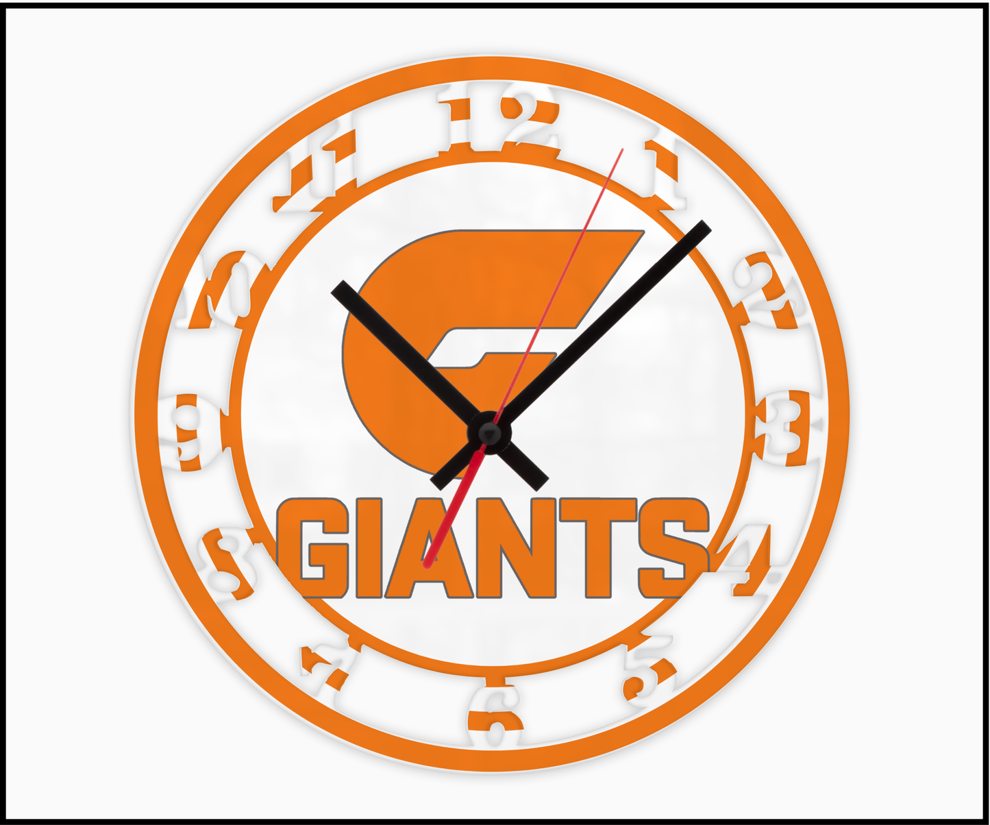 GWS Giants 3D Numbered Clock (002)