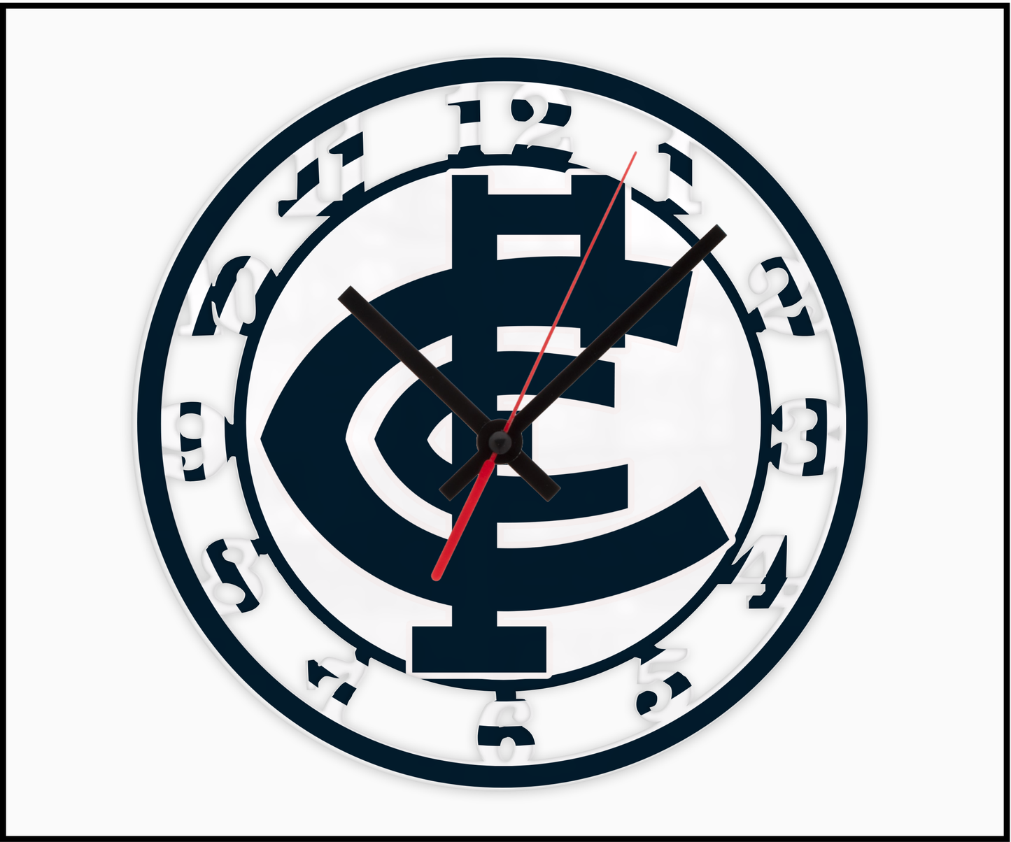 Carlton 3D Numbered Clock (001)