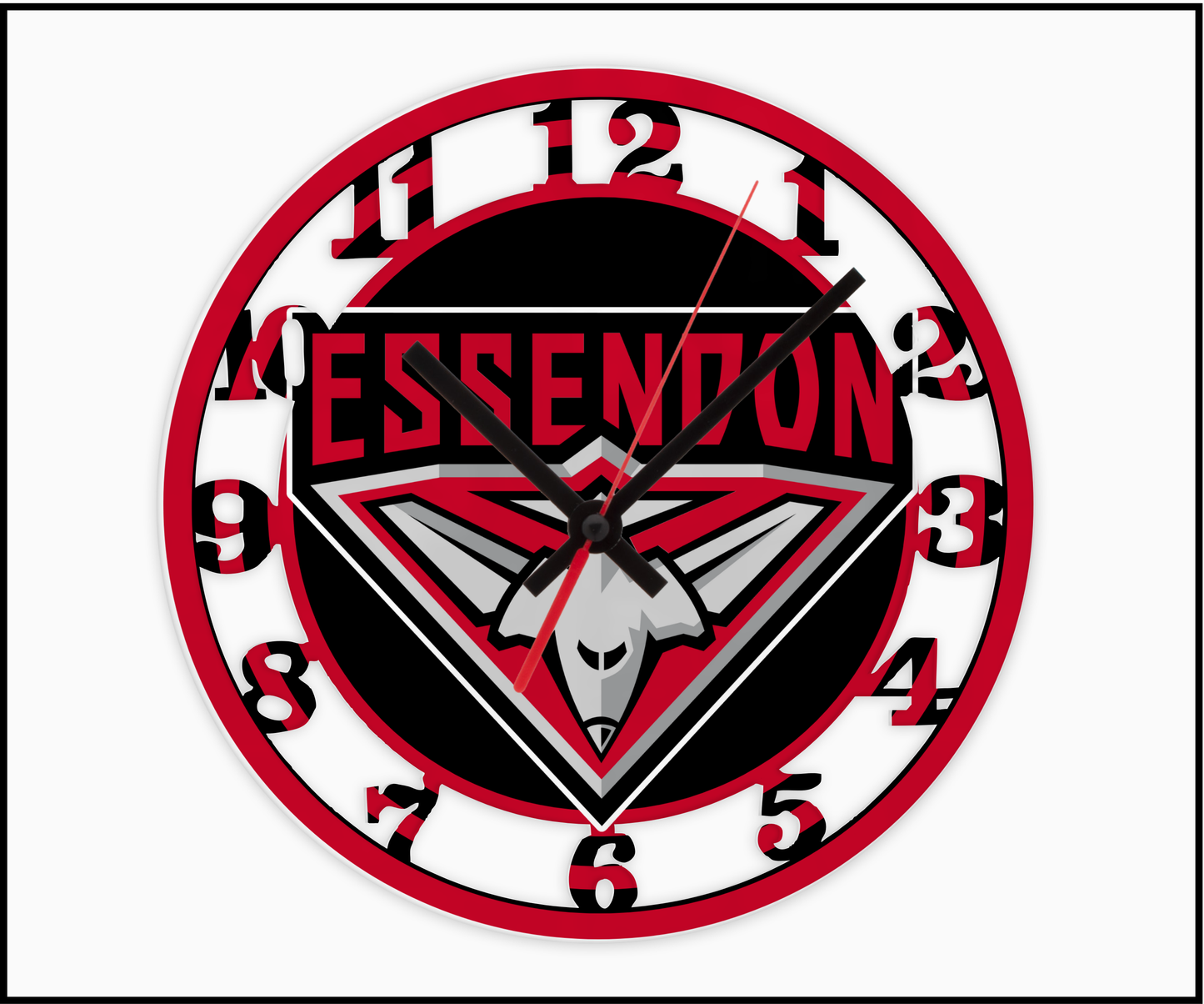 Essendon 3D Numbered Clock (001)