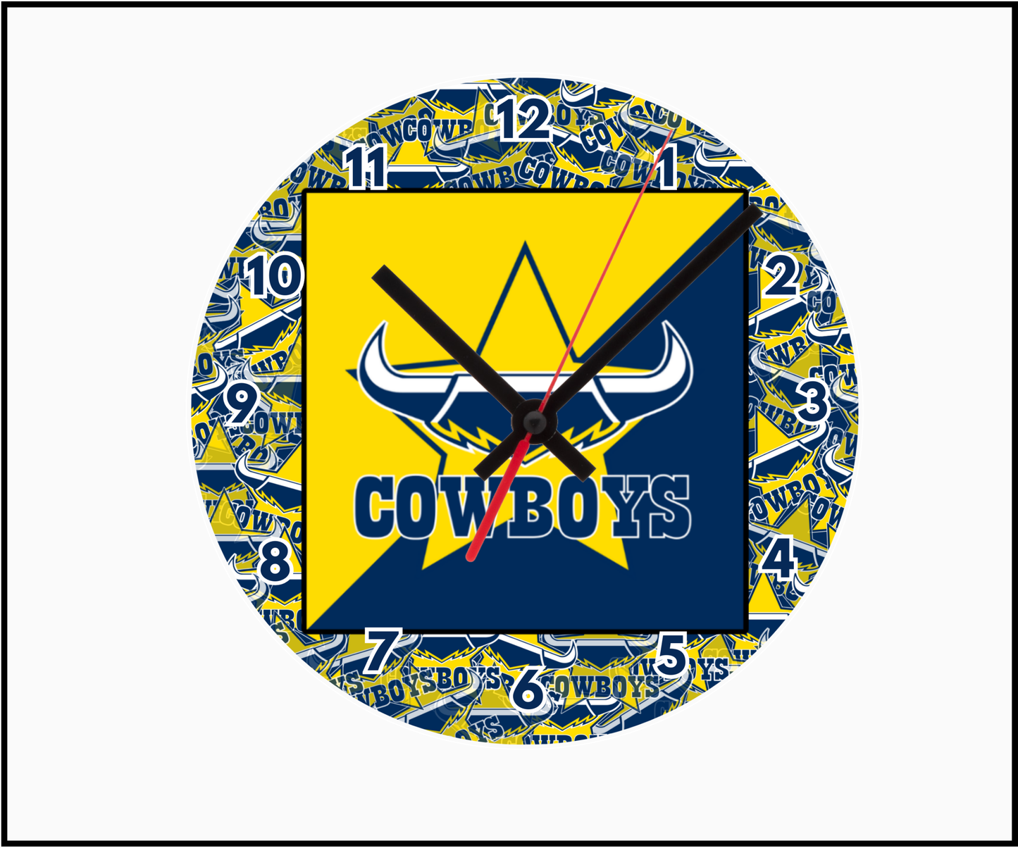 North Queensland Cowboys Clock (Round 004)