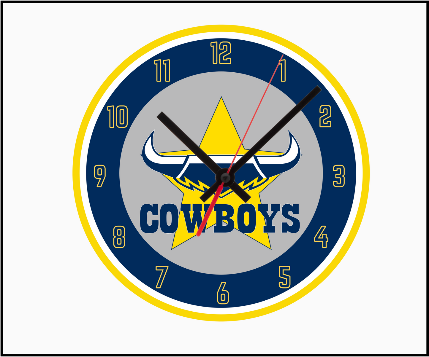 North Queensland Cowboys Clock (Round 002)