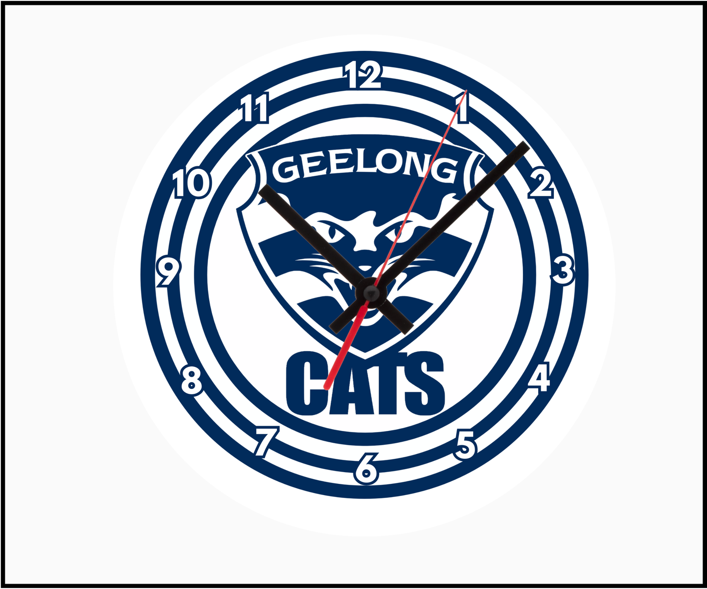 Geelong Cats Clock (Round 002)