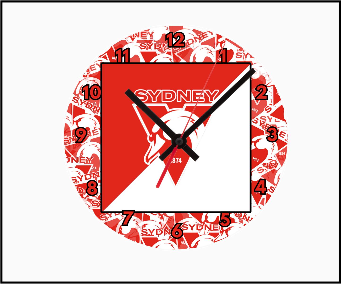 Sydney Swans Clock (Round 003)