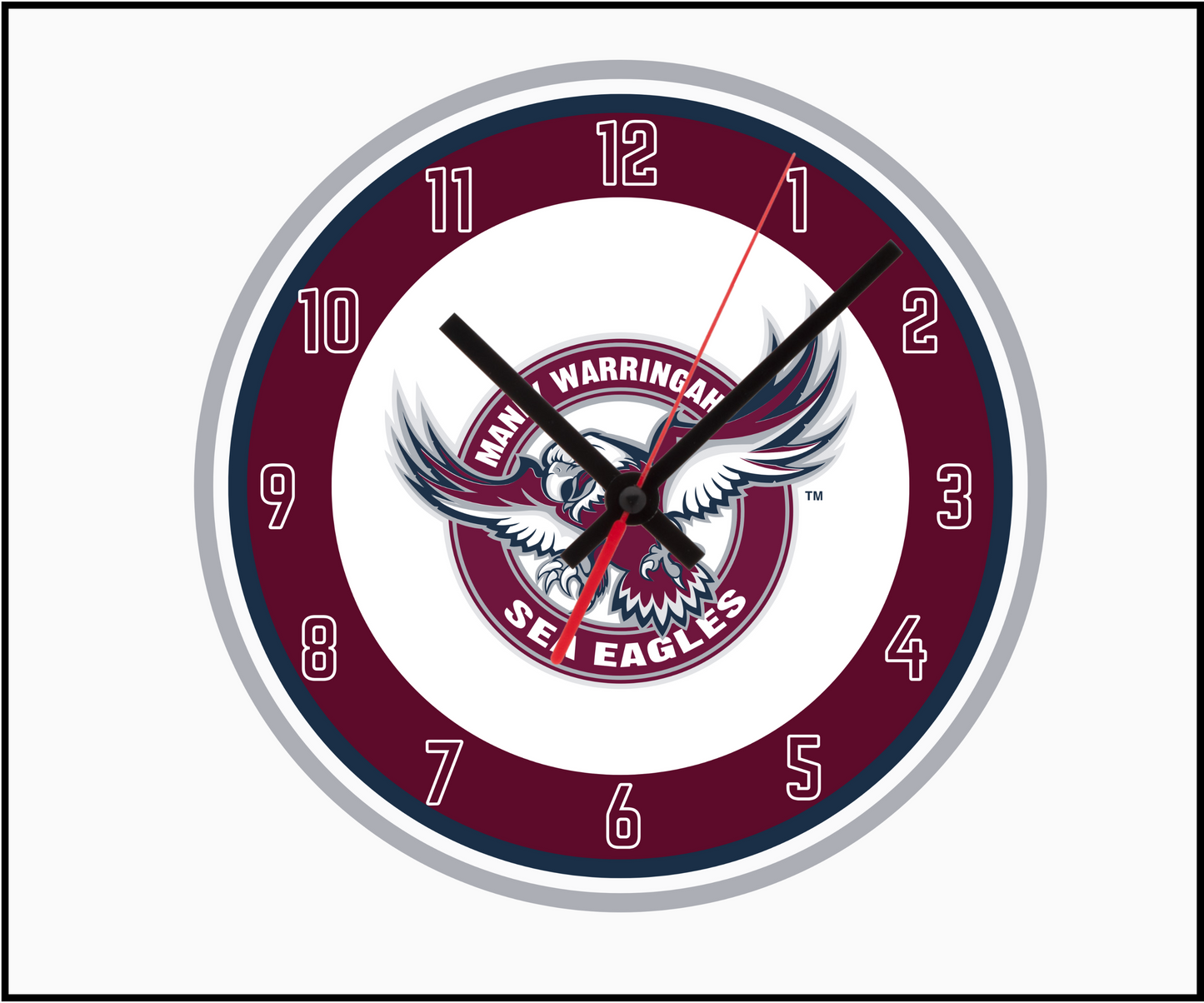 Manly Sea Eagles Clock (Round 002)