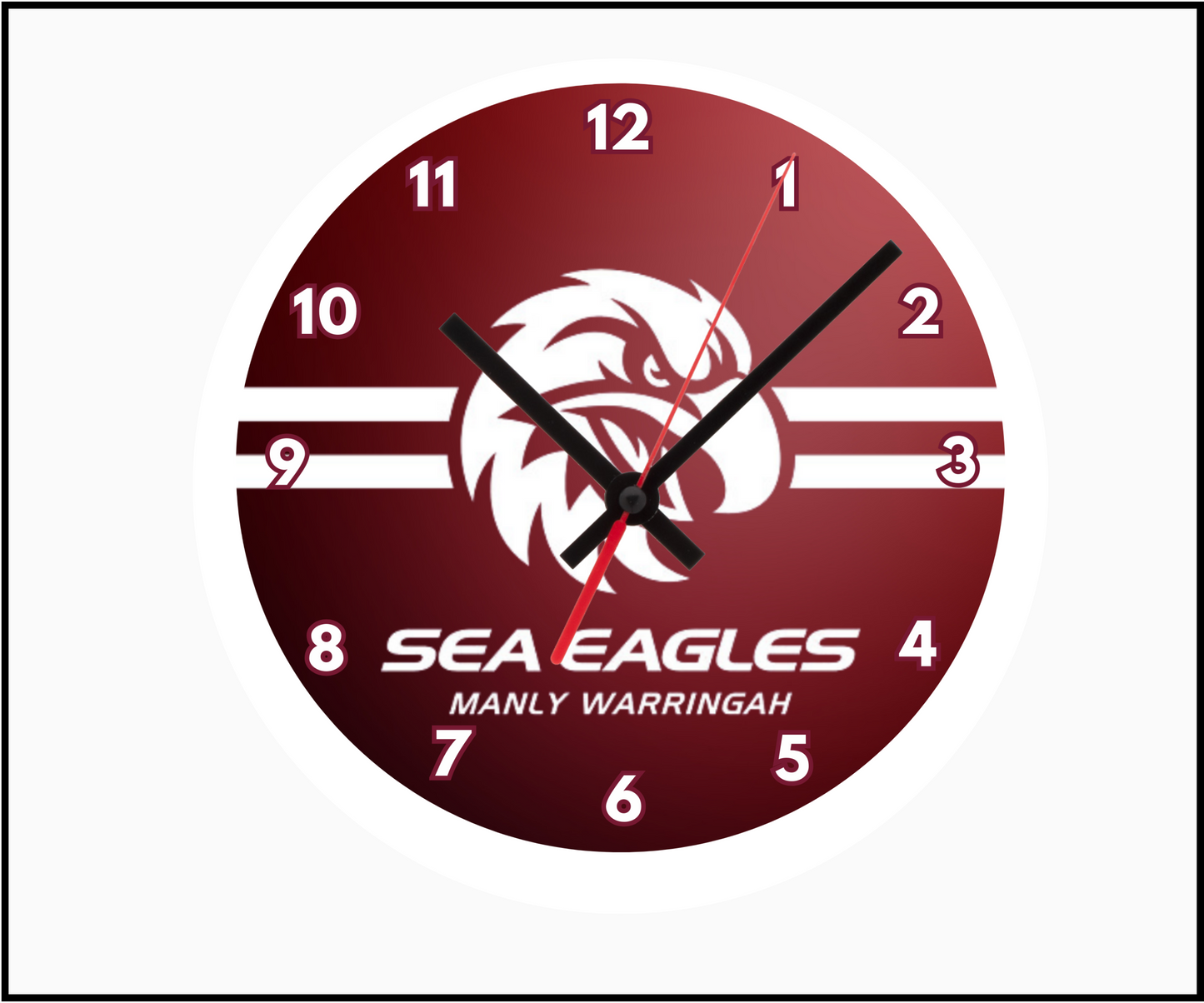 Manly Sea Eagles Clock (Round 001)