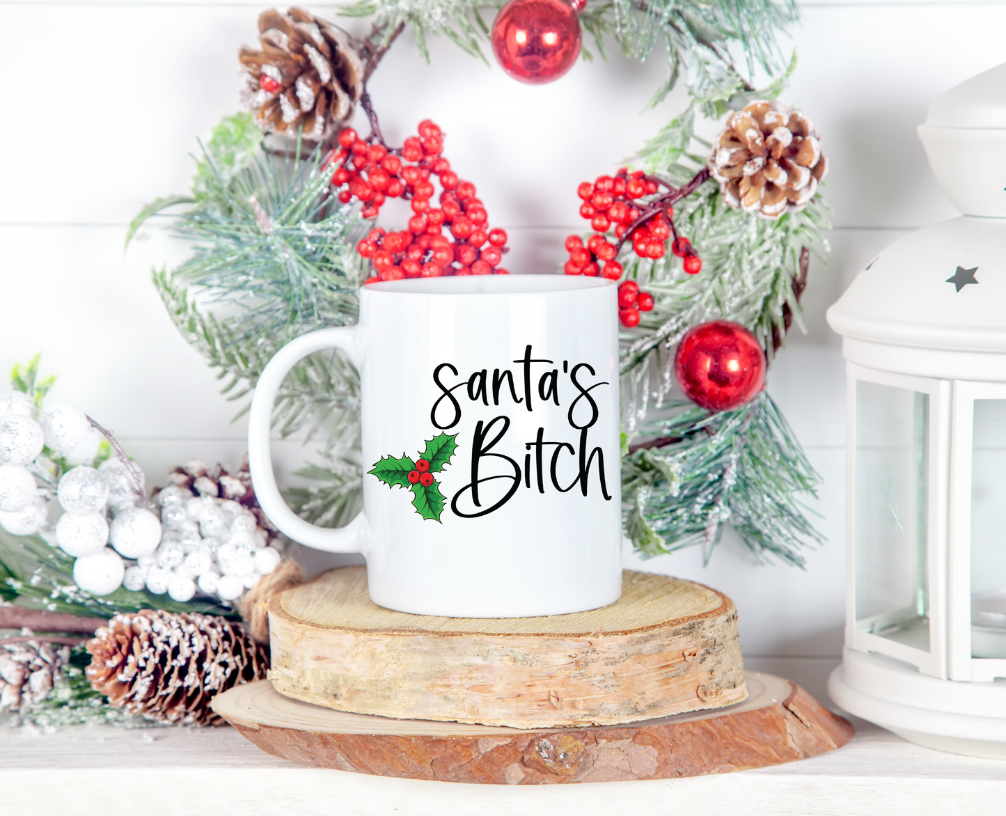 Santa's Bit%h Ceramic Mug