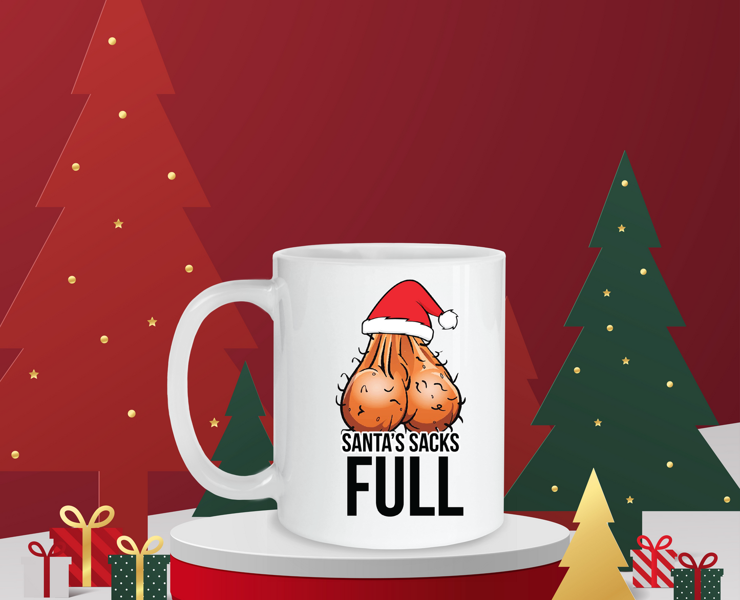 Santa's Sack Ceramic Mug