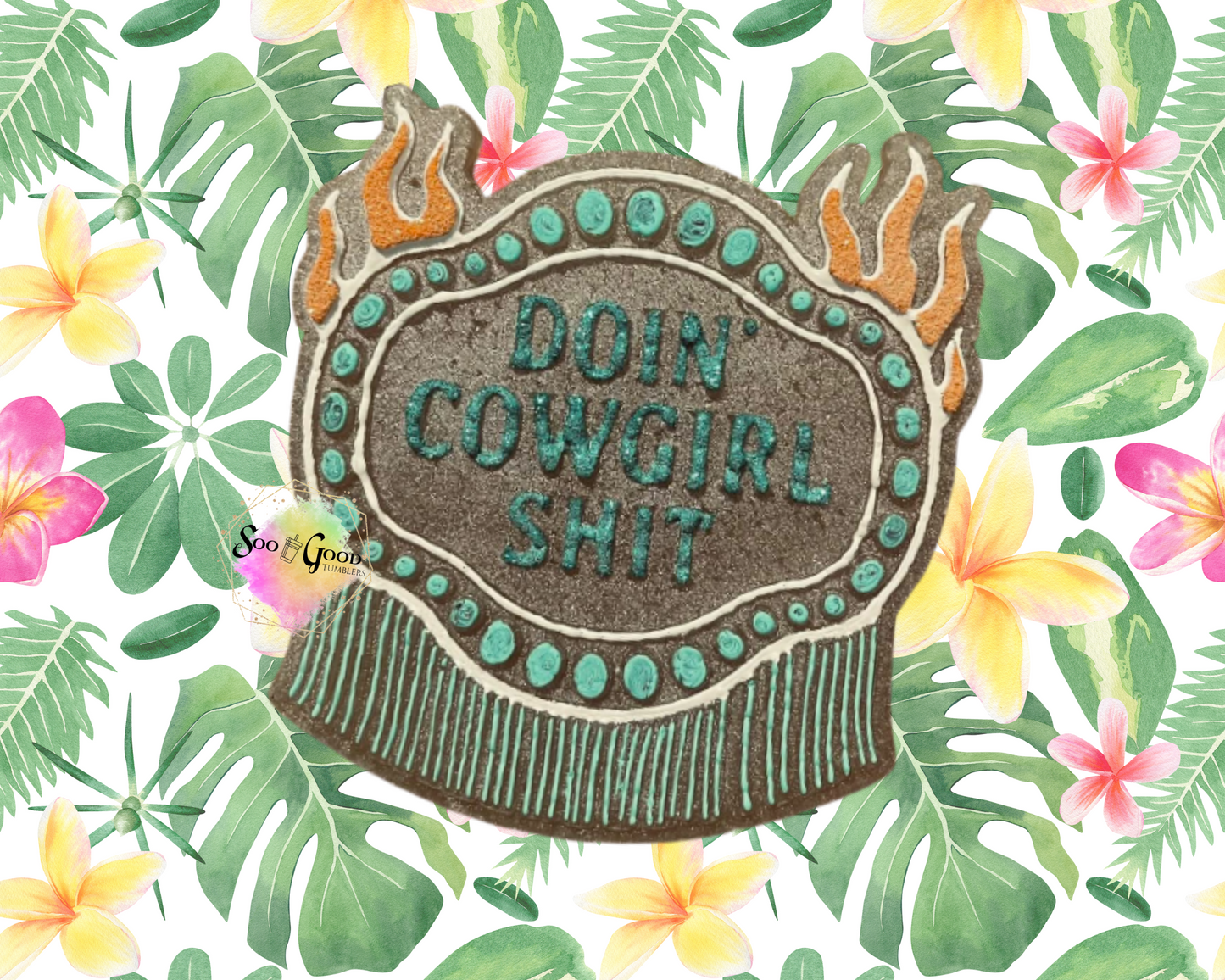 Doin Cowgirl Shit Blinged Car Freshie
