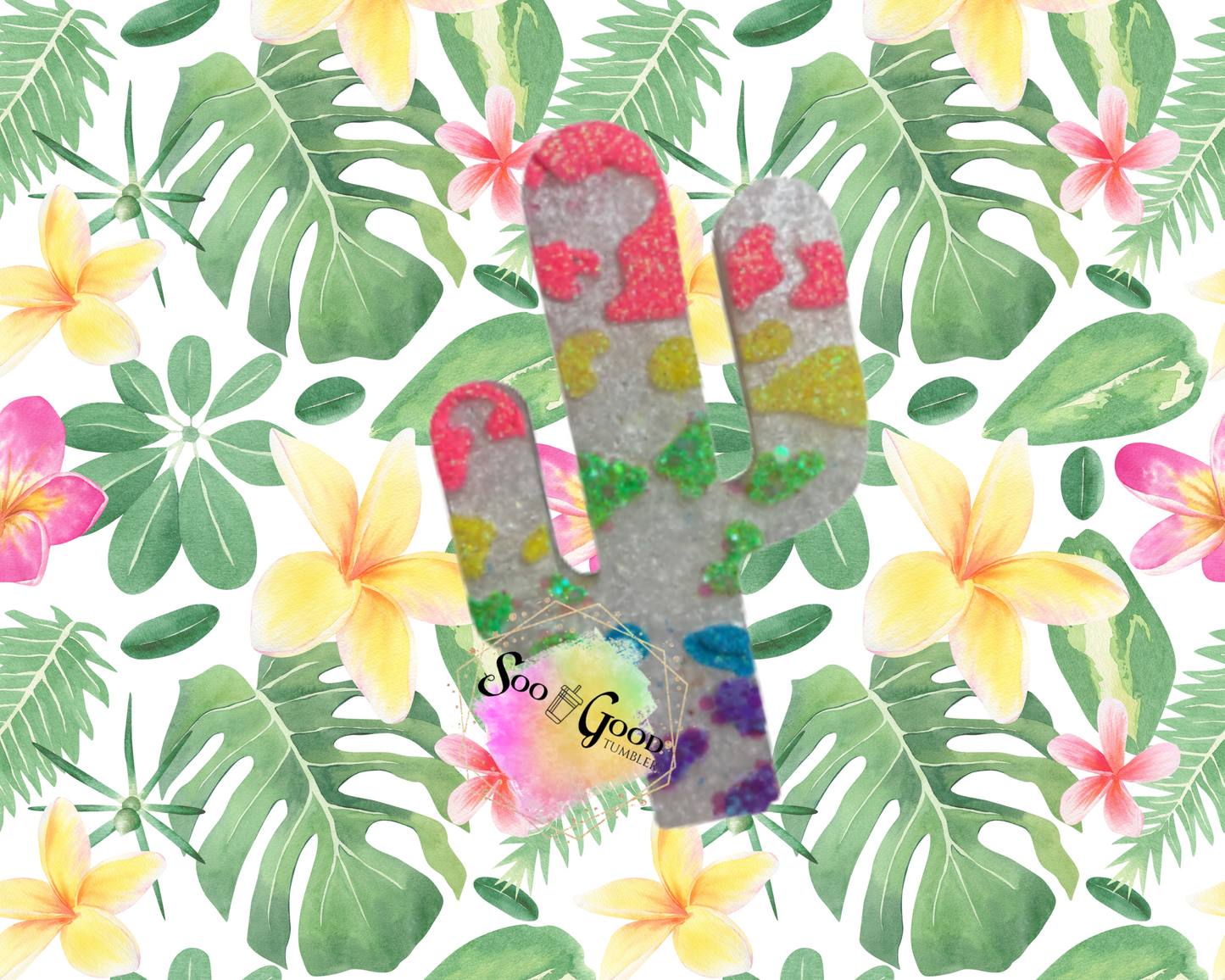 Cactus Blinged Car Freshie