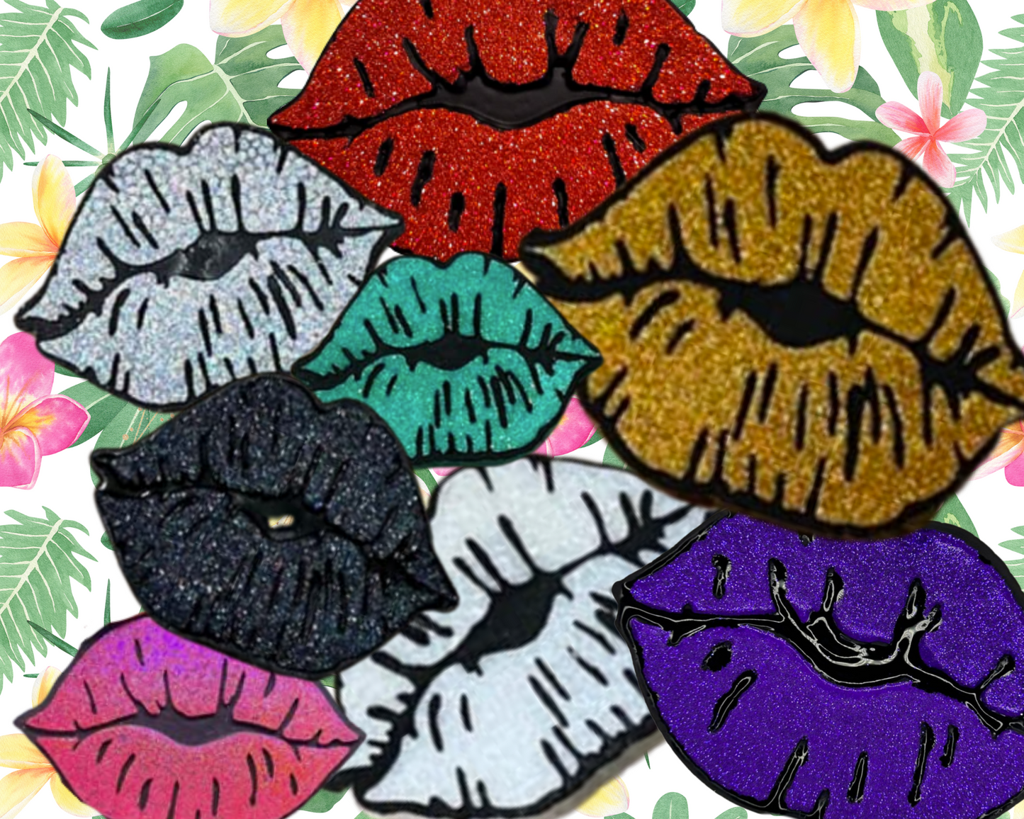 Lips Blinged Car Freshie